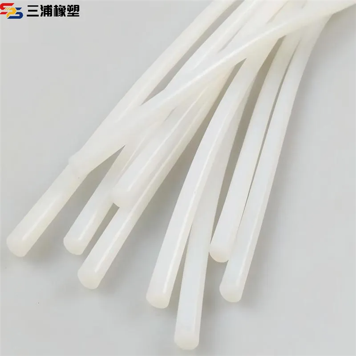 White Silicone extursion